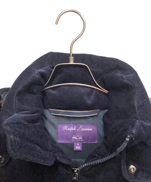 RALPH LAUREN Purple Label（ラルフ ローレン パープル レーベル）RALPH LAUREN Purple Label RALPH LAUREN PURPLE LABEL　ネイビー　Powered by RLX 　コーデュロイダウンジャケット ネイビー サイズ:SIZE Sの古着・服飾アイテム