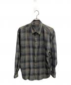 AURALEEオーラリー）の古着「AURALEE　グレー　SUPER LIGHT WOOL CHECK SHIRT　長袖シャツ」｜グレー