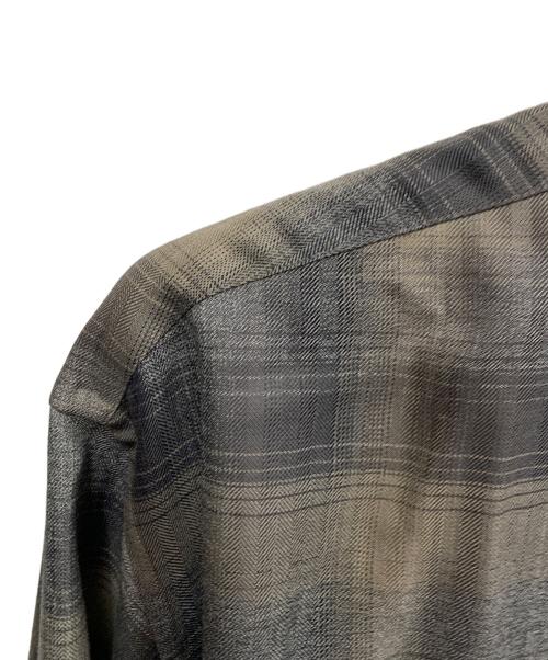 AURALEE（オーラリー）AURALEE (オーラリー) AURALEE　グレー　SUPER LIGHT WOOL CHECK SHIRT　長袖シャツ グレー サイズ:SIZE 4の古着・服飾アイテム
