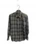 AURALEE（オーラリー）の古着「AURALEE　グレー　SUPER LIGHT WOOL CHECK SHIRT　長袖シャツ」｜グレー