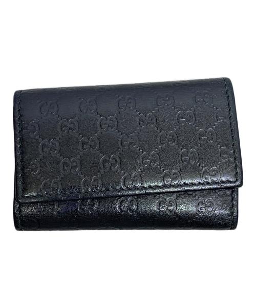 GUCCI（グッチ）GUCCI (グッチ) GUCCI　ブラック　キーケース ブラックの古着・服飾アイテム