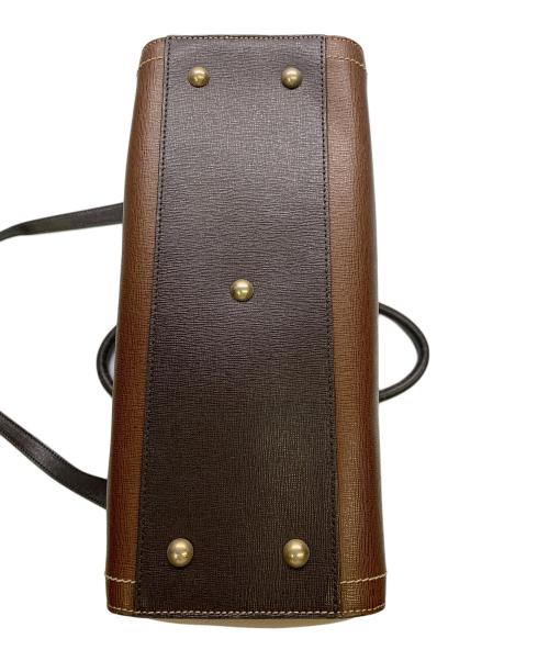 FURLA（フルラ）FURLA (フルラ) FURLA　ブラウン×スカイブルー　2WAYバッグ ブラウン×スカイブルーの古着・服飾アイテム