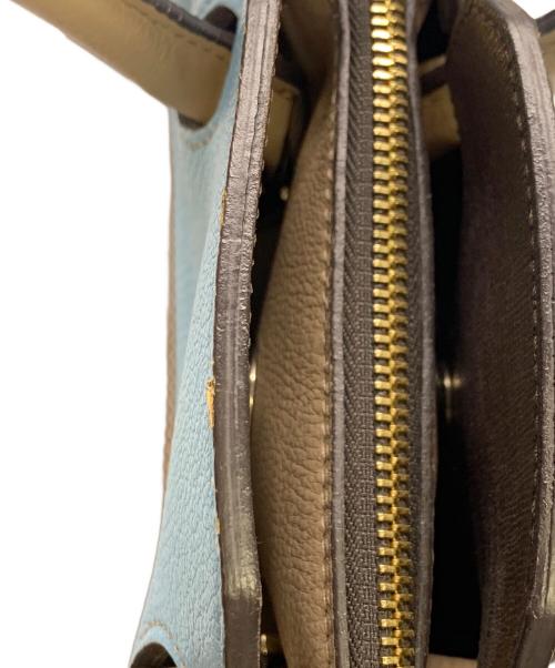 FURLA（フルラ）FURLA (フルラ) FURLA　ブラウン×スカイブルー　2WAYバッグ ブラウン×スカイブルーの古着・服飾アイテム