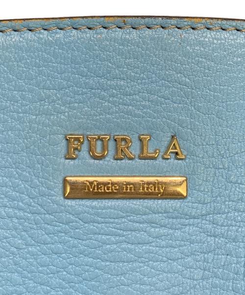 FURLA（フルラ）FURLA (フルラ) FURLA　ブラウン×スカイブルー　2WAYバッグ ブラウン×スカイブルーの古着・服飾アイテム