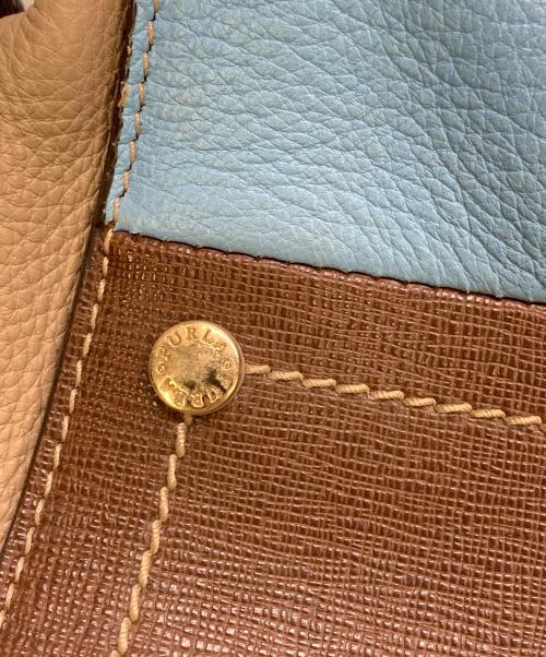 FURLA（フルラ）FURLA (フルラ) FURLA　ブラウン×スカイブルー　2WAYバッグ ブラウン×スカイブルーの古着・服飾アイテム