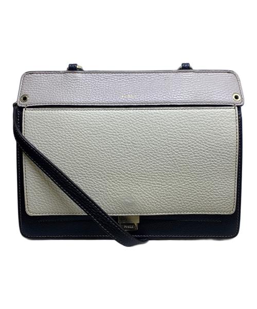 FURLA（フルラ）FURLA (フルラ) FURLA　ブラック×ホワイト　ショルダーバッグ ブラック×ホワイトの古着・服飾アイテム