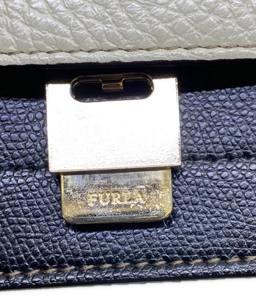 FURLA（フルラ）FURLA (フルラ) FURLA　ブラック×ホワイト　ショルダーバッグ ブラック×ホワイトの古着・服飾アイテム