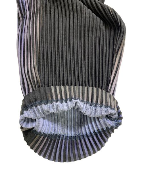 HOMME PLISSE ISSEY MIYAKE（オム プリッセ イッセイ ミヤケ）HOMME PLISSE ISSEY MIYAKE (オム プリッセ イッセイ ミヤケ) HOMME PLISSE ISSEY MIYAKE　	ブラック×ブルー　パンツ ブラック×ブルー サイズ:SIZE 2の古着・服飾アイテム