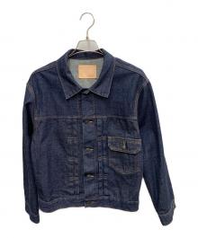 BROOKS BROTHERS（ブルックスブラザーズ）の古着「BROOKS BROTHERS　インディゴ　ワンウォッシュセルビッジデニムトラッカージャケット 　デニムジャケット」｜インディゴ