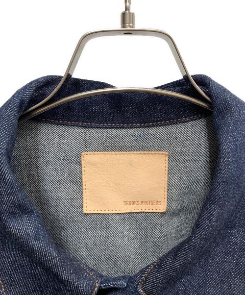 BROOKS BROTHERS（ブルックスブラザーズ）BROOKS BROTHERS (ブルックスブラザーズ) BROOKS BROTHERS　インディゴ　ワンウォッシュセルビッジデニムトラッカージャケット 　デニムジャケット インディゴ サイズ:SIZE Mの古着・服飾アイテム