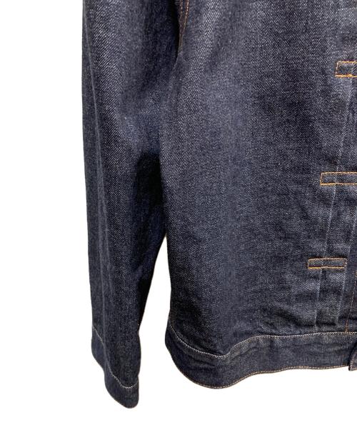 BROOKS BROTHERS（ブルックスブラザーズ）BROOKS BROTHERS (ブルックスブラザーズ) BROOKS BROTHERS　インディゴ　ワンウォッシュセルビッジデニムトラッカージャケット 　デニムジャケット インディゴ サイズ:SIZE Mの古着・服飾アイテム