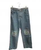 LOEWEロエベ）の古着「LOEWE　ANAGRAM BAGGY JEANS 25SS @ Π　デニムパンツ」｜ブルー