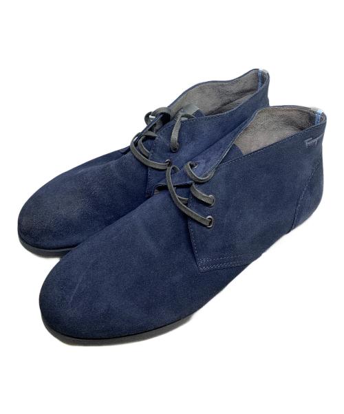 Salvatore Ferragamo（サルヴァトーレ フェラガモ）Salvatore Ferragamo (サルヴァトーレ フェラガモ) チャッカーブーツ ネイビー サイズ:SIZE 7 1/2の古着・服飾アイテム