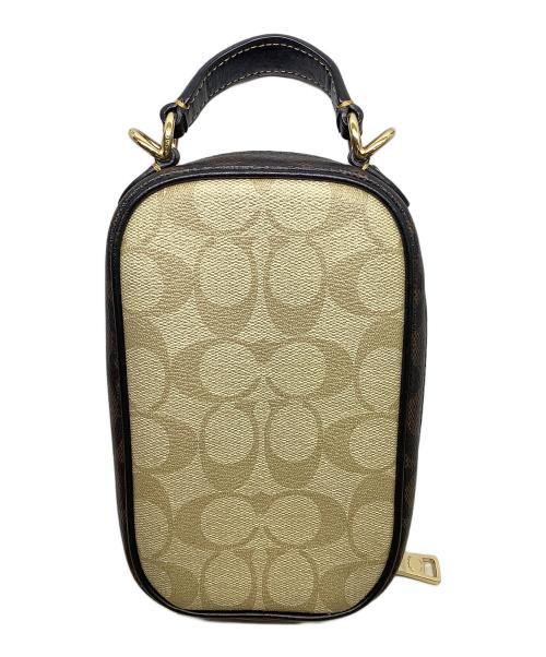 COACH（コーチ）COACH (コーチ) COACH　ブラウン×ボルドー　ショルダーバッグ ブラウン×ボルドーの古着・服飾アイテム