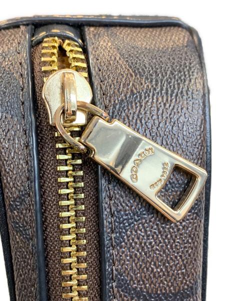 COACH（コーチ）COACH (コーチ) COACH　ブラウン×ボルドー　ショルダーバッグ ブラウン×ボルドーの古着・服飾アイテム