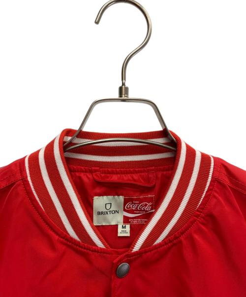 BRIXTON（ブリクストン）BRIXTON (ブリクストン) Coca Cola (コカコーラ) BRIXTON×Coca Cola　ブルゾン レッド サイズ:SIZE Mの古着・服飾アイテム