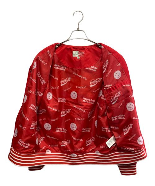 BRIXTON（ブリクストン）BRIXTON (ブリクストン) Coca Cola (コカコーラ) BRIXTON×Coca Cola　ブルゾン レッド サイズ:SIZE Mの古着・服飾アイテム