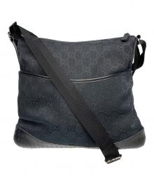 GUCCI（グッチ）の古着「GUCCI　GG　ブラック　ショルダーバッグ」｜ブラック