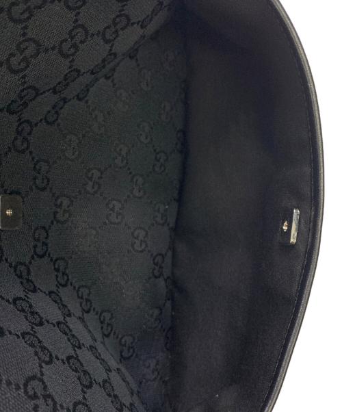 GUCCI（グッチ）GUCCI (グッチ) GUCCI　GG　ブラック　ショルダーバッグ ブラックの古着・服飾アイテム