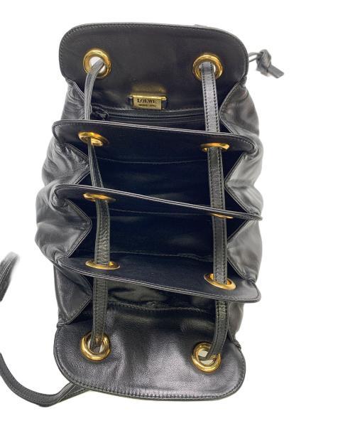 LOEWE（ロエベ）LOEWE (ロエベ) LOEWE　ブラック　レザーショルダーバッグ ブラックの古着・服飾アイテム