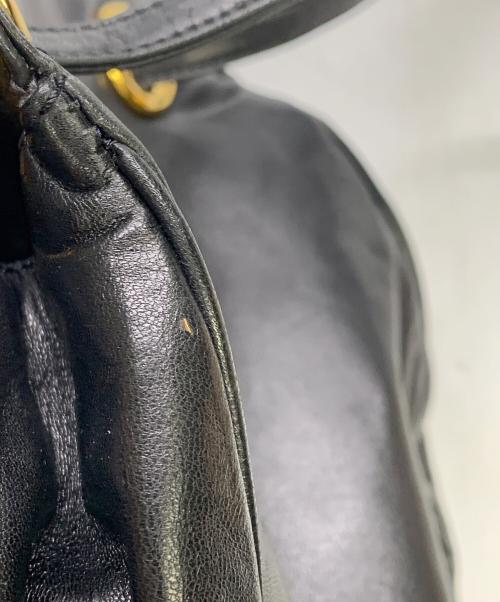 LOEWE（ロエベ）LOEWE (ロエベ) LOEWE　ブラック　レザーショルダーバッグ ブラックの古着・服飾アイテム