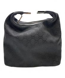GUCCI（グッチ）の古着「GUCCI GG ブラック ワンショルダーバッグ」｜ブラック