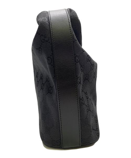 GUCCI（グッチ）GUCCI (グッチ) GUCCI GG ブラック ワンショルダーバッグ ブラックの古着・服飾アイテム