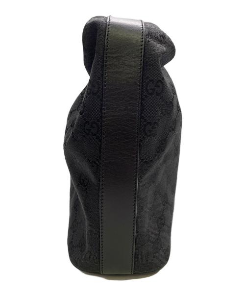 GUCCI（グッチ）GUCCI (グッチ) GUCCI GG ブラック ワンショルダーバッグ ブラックの古着・服飾アイテム