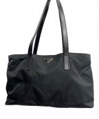 PRADAプラダ）の古着「PRADA　ブラック　ナイロントートバッグ」｜ブラック