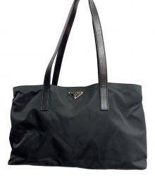 PRADA（プラダ）の古着「PRADA　ブラック　ナイロントートバッグ」｜ブラック