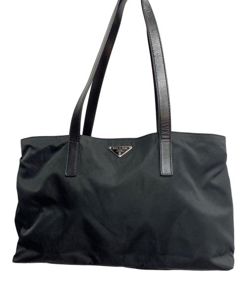 PRADA（プラダ）PRADA (プラダ) PRADA　ブラック　ナイロントートバッグ ブラックの古着・服飾アイテム