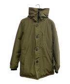 CANADA GOOSEカナダグース）の古着「CANADA GOOSE グリーン ジャスパー パーカ ファー無し現行モデル 日本限定 ダウンコート」｜グリーン