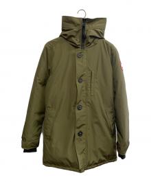 CANADA GOOSE（カナダグース）の古着「CANADA GOOSE グリーン ジャスパー パーカ ファー無し現行モデル 日本限定 ダウンコート」｜グリーン