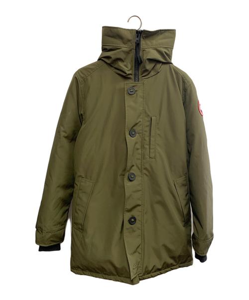 CANADA GOOSE（カナダグース）CANADA GOOSE (カナダグース) CANADA GOOSE グリーン ジャスパー パーカ ファー無し現行モデル 日本限定 ダウンコート グリーン サイズ:SIZE XLの古着・服飾アイテム