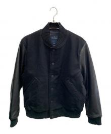 BROOKS BROTHERS（ブルックスブラザーズ）の古着「BROOKS BROTHERS　ブラック　バーシティージャケット」｜ブラック