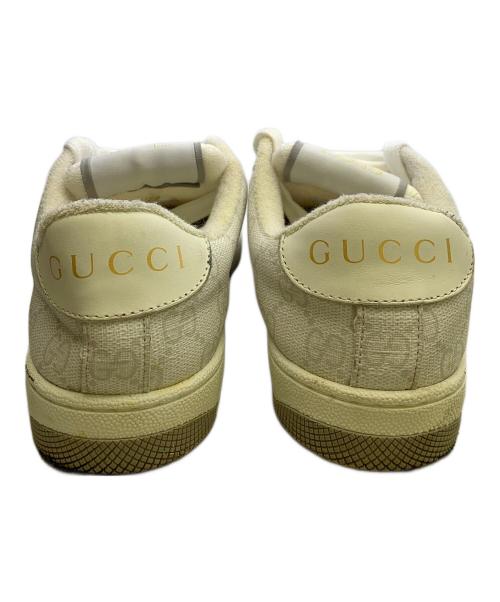 GUCCI（グッチ）GUCCI (グッチ) GUCCI　スクリーナー　ローカットスニーカー ホワイト サイズ:SIZE 35の古着・服飾アイテム