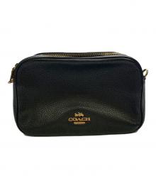 COACH（コーチ）の古着「COACH　ブラック　ショルダーバッグ」｜ブラック