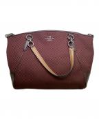 COACHコーチ）の古着「COACH　エヴァフォーン　	クロボディ　ショルダーバッグ」｜ベージュ