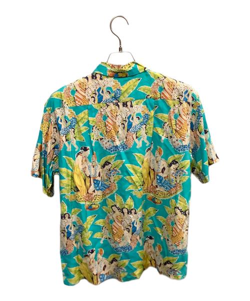 Sun Surf（サンサーフ）Sun Surf (サンサーフ) Sun Surf　ブルー　	polynesian　アロハシャツ ブルー サイズ:Lの古着・服飾アイテム