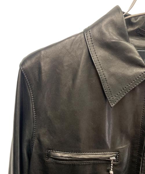 Thee Hysteric XXX（ジィ ヒステリックトリプルエックス）Thee Hysteric XXX (ジィ ヒステリックトリプルエックス) シングルライダースジャケット ブラック サイズ:SIZE Lの古着・服飾アイテム