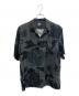 BUDSPOOL（バッズプール）の古着「BUDSPOOL×GAKKIN　廻り花 HAWAIIAN SHIRT　半袖シャツ」｜グレー
