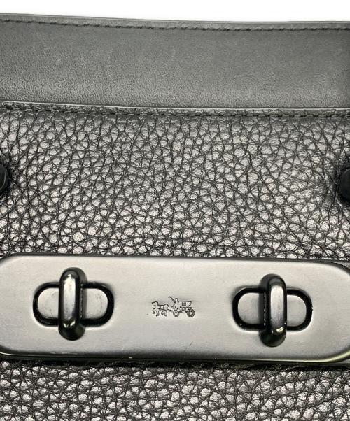 COACH（コーチ）COACH (コーチ) COACH　	スワッガー　ブラック　ハンドバッグ ブラックの古着・服飾アイテム