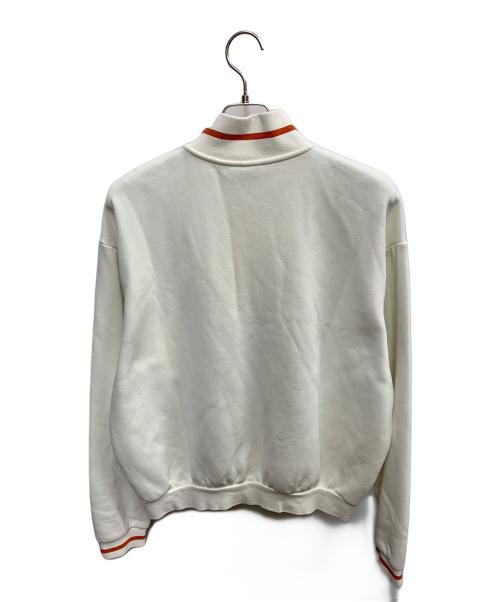 adidas（アディダス）adidas (アディダス) adidas　ホワイト　ハーフジップスウェット ホワイト サイズ:SIZE XLの古着・服飾アイテム