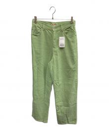Spick and Span（スピック＆スパン）の古着「Spick and Span　黄緑　コーデュロイパンツ」｜黄緑