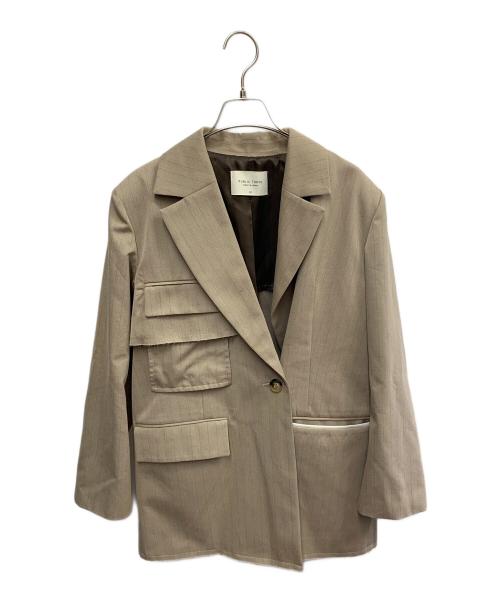 PUBLIC TOKYO（パブリックトウキョウ）PUBLIC TOKYO (パブリックトウキョウ) PUBLIC TOKYO　ベージュ　テーラードジャケット ベージュ サイズ:SIZE 1の古着・服飾アイテム