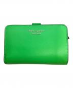 Kate Spadeケイトスペード）の古着「Kate Spade　グリーン　2つ折り財布」｜グリーン