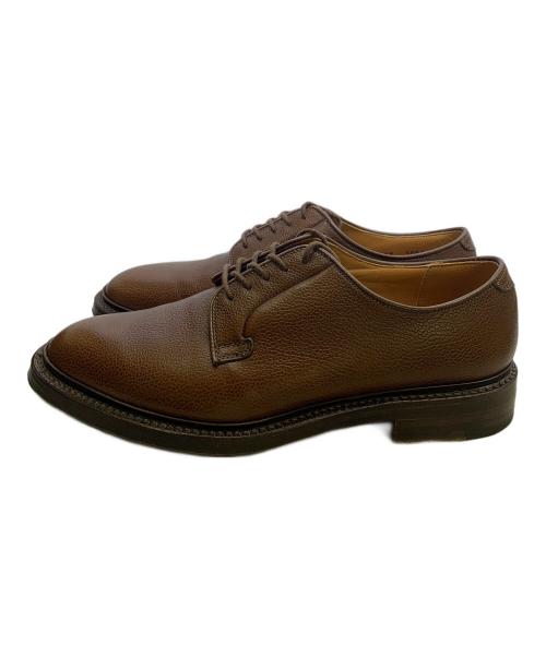 SHETLAND FOX（シェットランドフォックス）SHETLAND FOX (シェットランドフォックス) SHETLAND FOX　ブラウン　プレーントゥシューズ ブラウン サイズ:SIZE 24cmの古着・服飾アイテム