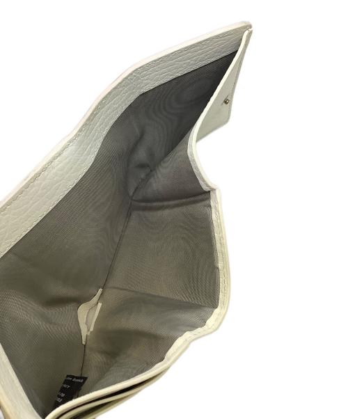 Maison Margiela（メゾンマルジェラ）Maison Margiela (メゾンマルジェラ) Maison Margiela　4ステッチ 三つ折り ウォレット　コンパクトウォレット ホワイトの古着・服飾アイテム