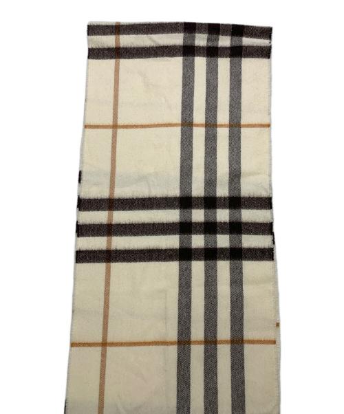 BURBERRY（バーバリー）BURBERRY (バーバリー) BURBERRY　ホワイト　ノバチェック　マフラー ホワイトの古着・服飾アイテム