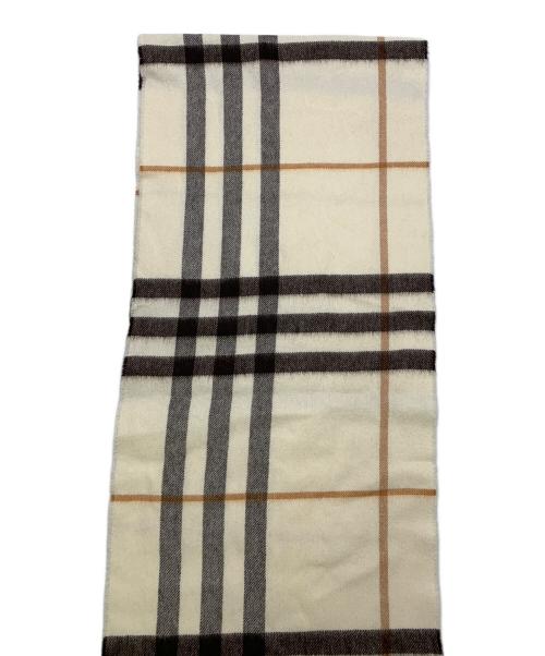 BURBERRY（バーバリー）BURBERRY (バーバリー) BURBERRY　ホワイト　ノバチェック　マフラー ホワイトの古着・服飾アイテム